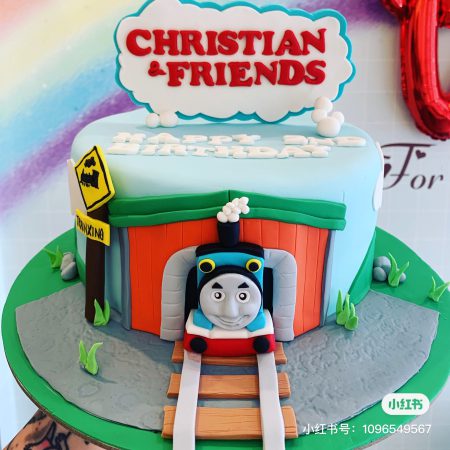 Thomas the tank cake