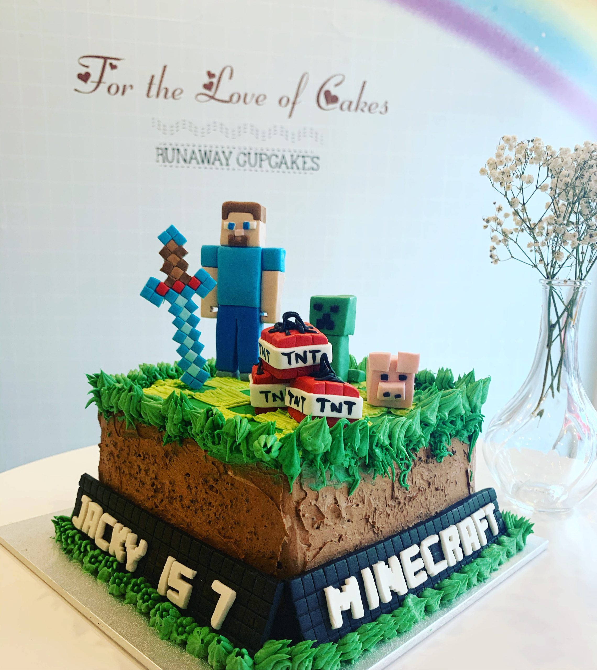 Gluten-Free Funfetti Minecraft Cake - Boulder Locavore®
