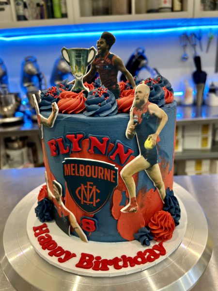 AFL Melbourne Demons cake