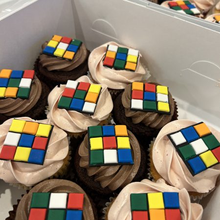 Rubik's Cube Cupcake