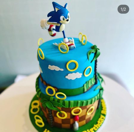 Super Sonic 2 tier cake