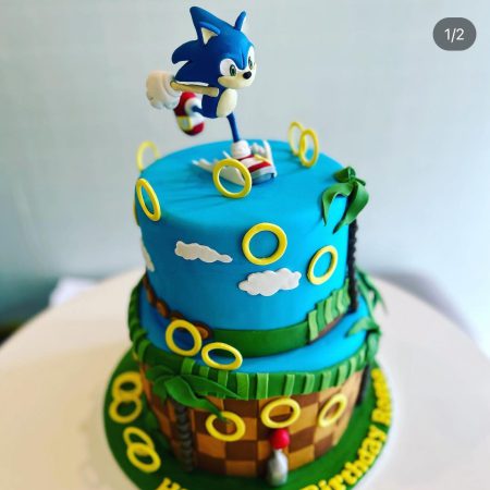 Super Sonic 2 tier cake