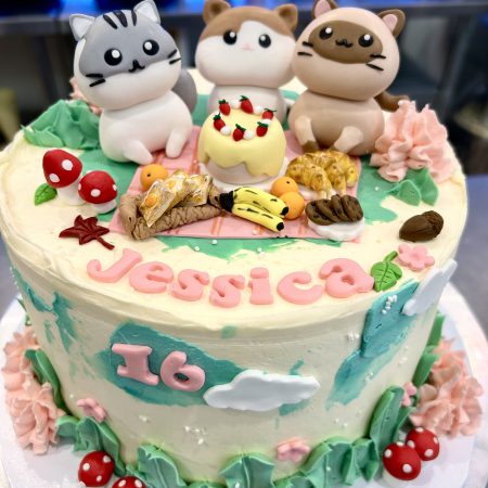 Little Kitten Picnic cake